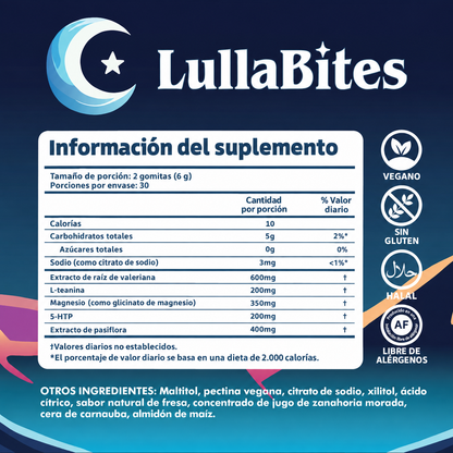 LULLABITES GOMITAS NATURALES PARA DORMIR